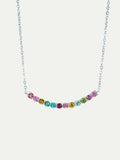 Rainbow Tourmaline Smile Necklace Annflora