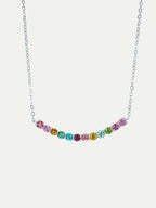 Rainbow Tourmaline Smile Necklace Annflora