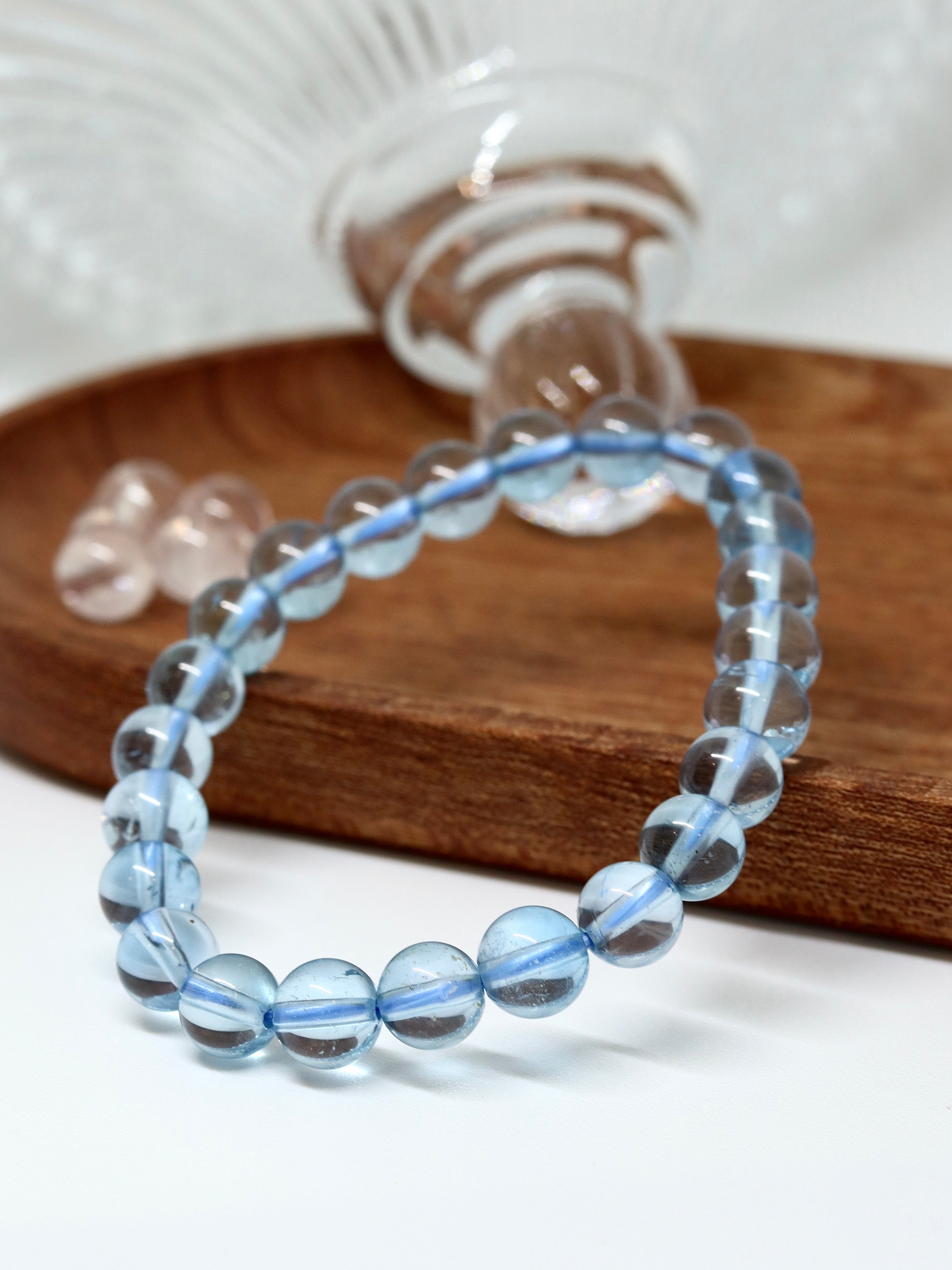 Plain Blue Topaz Bracelet Annflora
