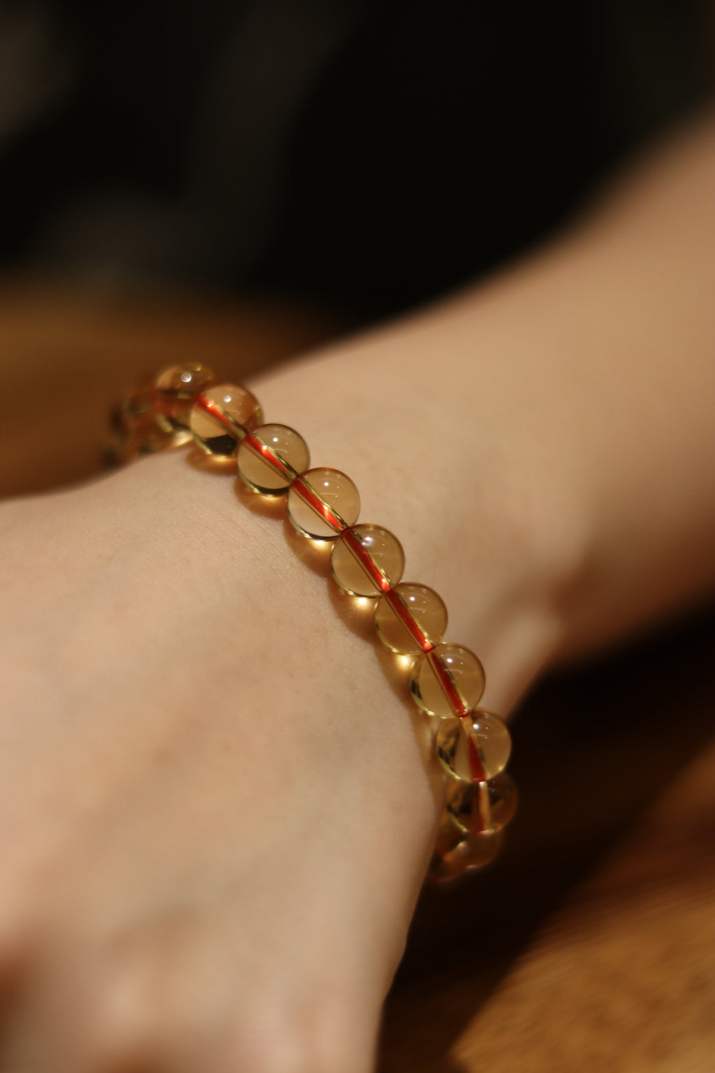 Plain A-grade citrine bracelet Annflora