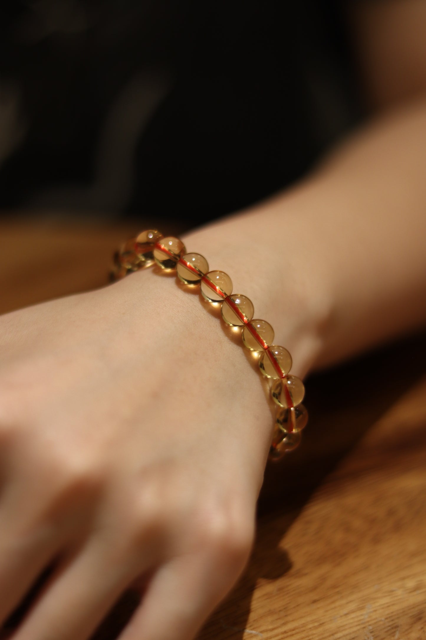 Plain A-grade citrine bracelet