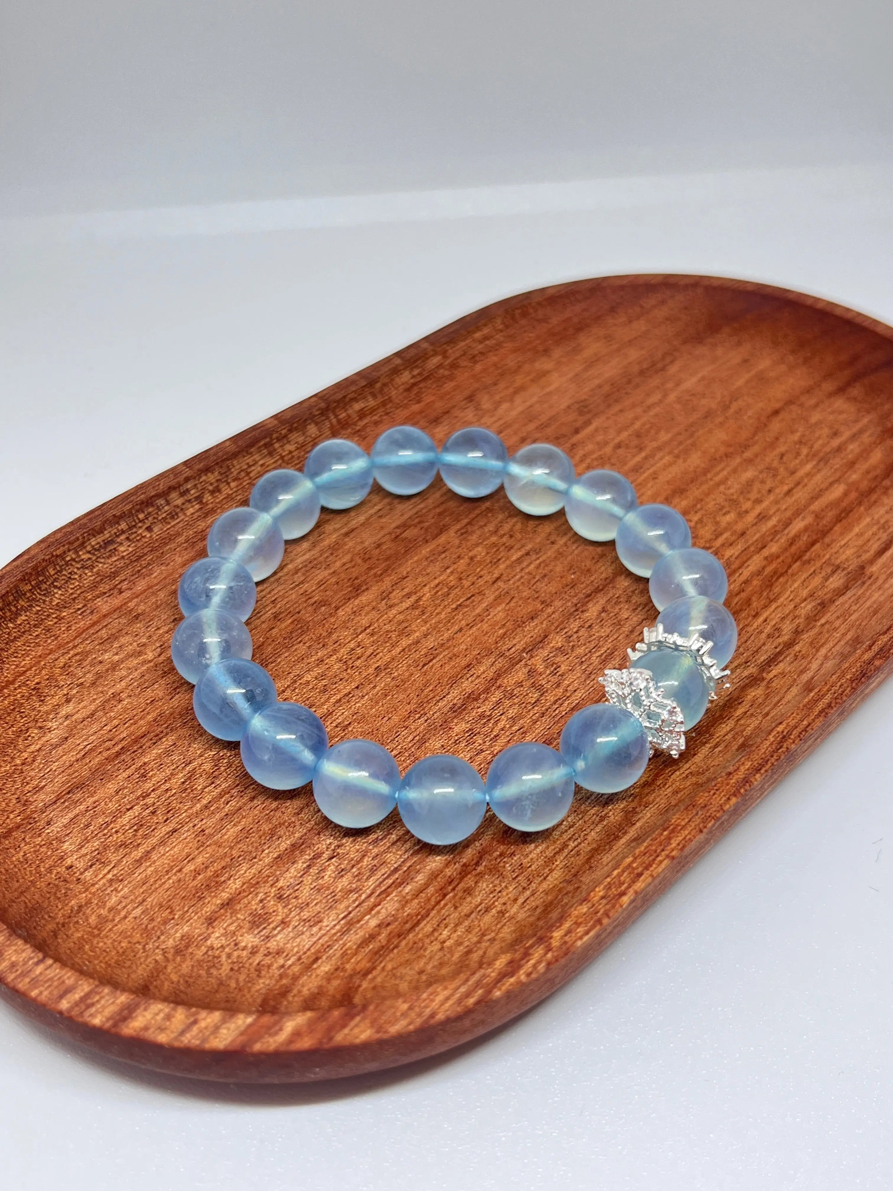 Snowflake Aquamarine Bracelet Annflora