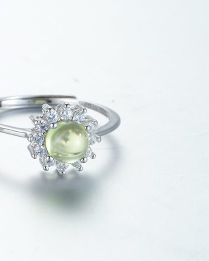 Sunflower Peridot Ring